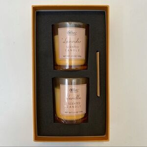 New! Body & Earth Love Lavender & Vanilla Duo Soy Candle Boxed Gift Set